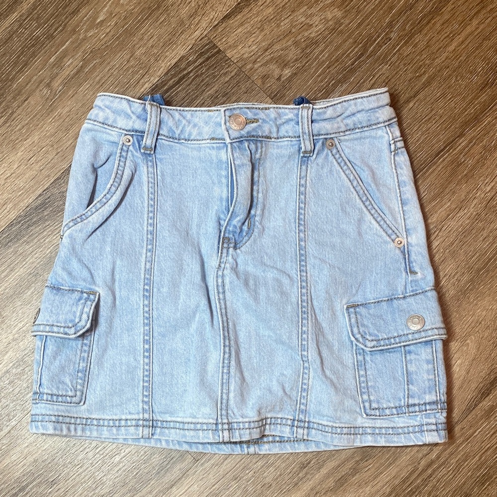 Target Light Blue Cargo Denim Skirt